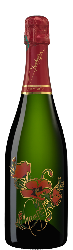 Bouteille de champagne Mignon Mignon — Cuvée Fleur, présentée seule sur fond transparent.