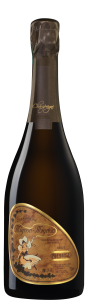 Bouteille de champagne Mignon Mignon — Cuvée Prestige présentée seule sur fond transparent.